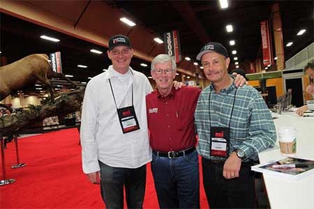 MidwayUSA's Larry Potterfield with Jim Burnworth and Ray Bunney of MidwayUSA's Choose Your Weapon at the 2012 SCI Convention (photo courtesy of SCI) MidwayUSA's Larry Potterfield with Jim Burnworth and Ray Bunney of MidwayUSA's Choose Your Weapon at the 2012 SCI Convention (photo courtesy of SCI)