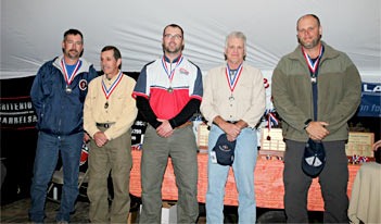 Left to right: Dale Carpenter (Coach), Dan Pohlabel, Ryan Cokerham, Mark Houseman, Chris Ozonlins Left to right: Dale Carpenter (Coach), Dan Pohlabel, Ryan Cokerham, Mark Houseman, Chris Ozonlins