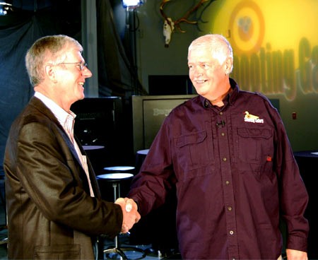 Larry Potterfield (left) and Michael Bane on site in the GunTec studio. Larry Potterfield (left) and Michael Bane on site in the GunTec studio.