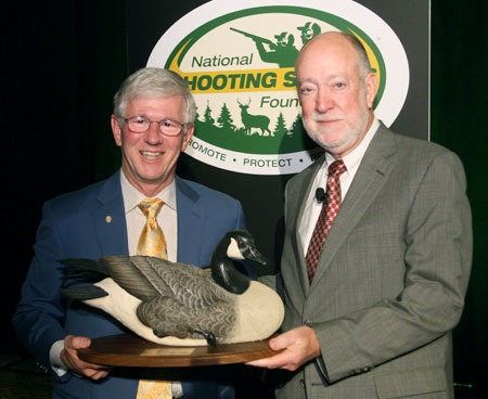 Larry Potterfield, Founder and CEO of MidwayUSA with Bob Scott, NSSF Board of Governors Chairman Larry Potterfield, Founder and CEO of MidwayUSA with Bob Scott, NSSF Board of Governors Chairman