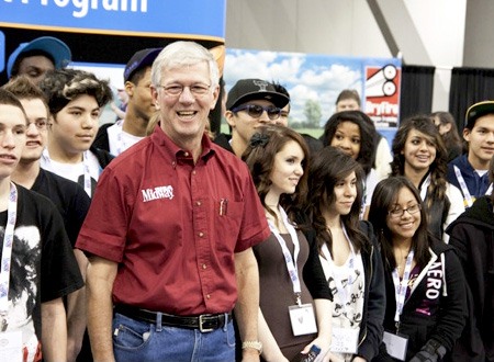 MidwayUSA Founder and CEO Larry Potterfield with Dallas, TX High School Students MidwayUSA Founder and CEO Larry Potterfield with Dallas, TX High School Students
