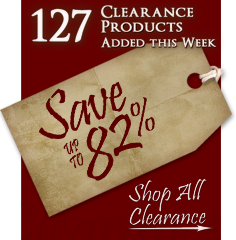 127 Products added to Clearance this week - Save up to 82%