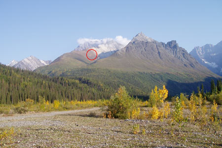 This is sheep country. Our sheep were in the area that is circled.