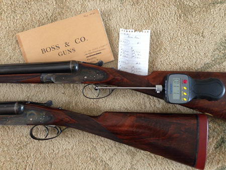 A pair of English shotguns should be the gold standard for trigger pulls. These were made by Thomas Boss. A pair of English shotguns should be the gold standard for trigger pulls. These were made by Thomas Boss.