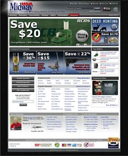 New Homepage for MidwayUSA.com New Homepage for MidwayUSA.com