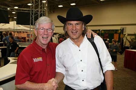 MidwayUSA founder Larry Potterfield with Jim Shockey at the 2012 DSC Convention (photo courtesy of DSC) MidwayUSA founder Larry Potterfield with Jim Shockey at the 2012 DSC Convention (photo courtesy of DSC)