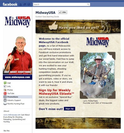 MidwayUSA launches Facebook page MidwayUSA launches Facebook page