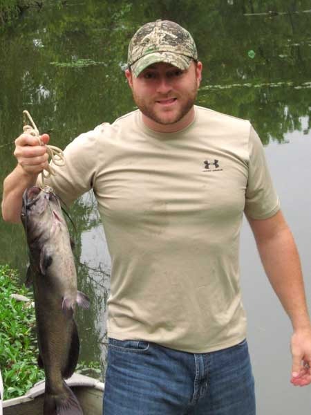 Terry Roberts, MidwayUSA Promotions Manager, fishing at Cedar Lake in Columbia, MO Terry Roberts, MidwayUSA Promotions Manager, fishing at Cedar Lake in Columbia, MO