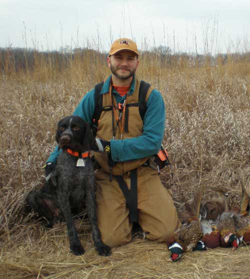 Adam Augustine after a Nebraska pheasant hunt Adam Augustine after a Nebraska pheasant hunt