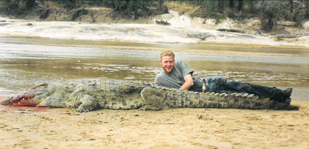 Russell Potterfield and his Croc Russell Potterfield and his Croc