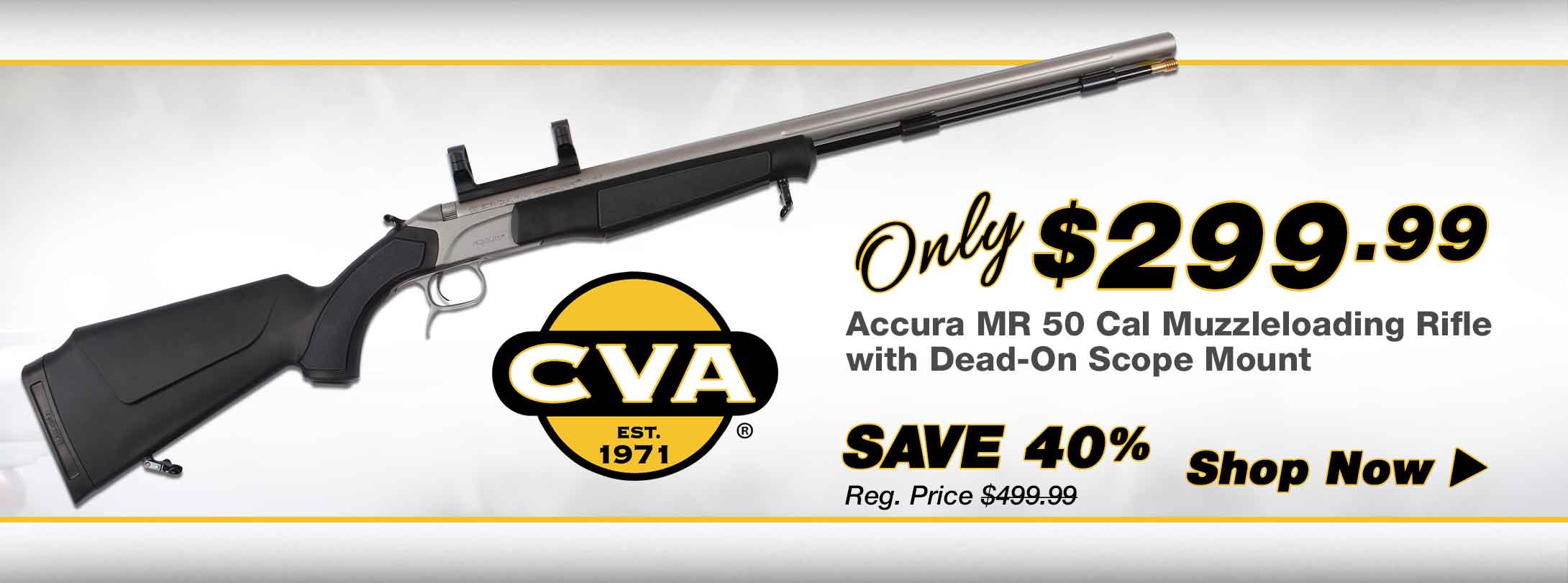 Hot Buy! Save 40% on CVA Accura MR Muzzleloading Rifle - Only $299.99