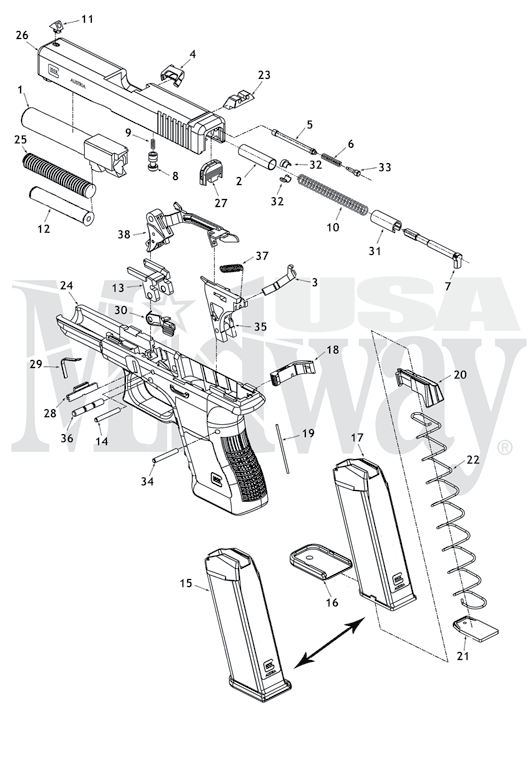 Subcompact Glock Schematic